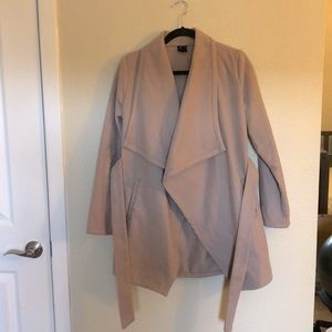 Drape Front Peacoat